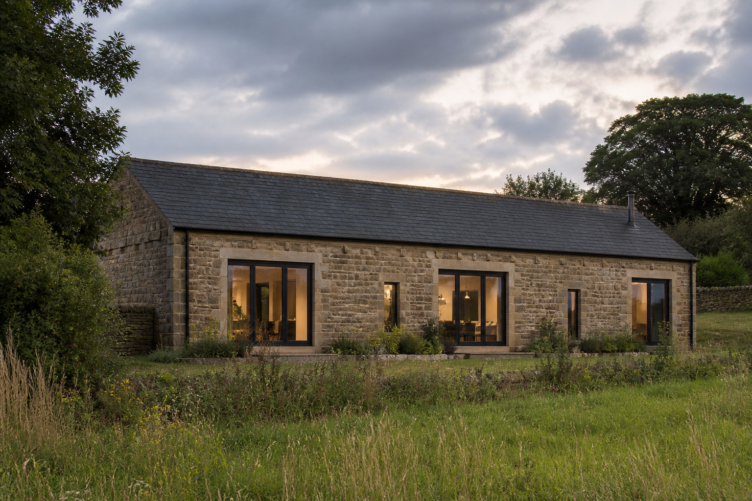 Stone barn conversion in the Holme Valley near Holmfirth